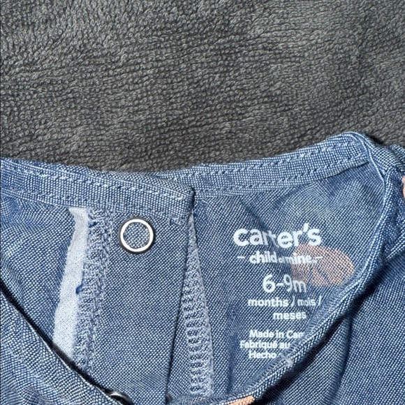 Carter's Cream and Mustard Baby Tops Set - Picture 6 of 7